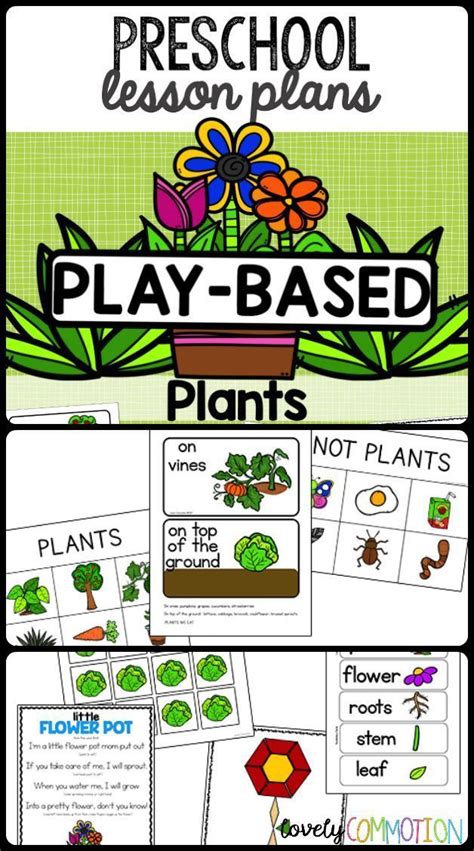 Play Based Preschool Lesson Plans Plants Thematic Unit Preschool