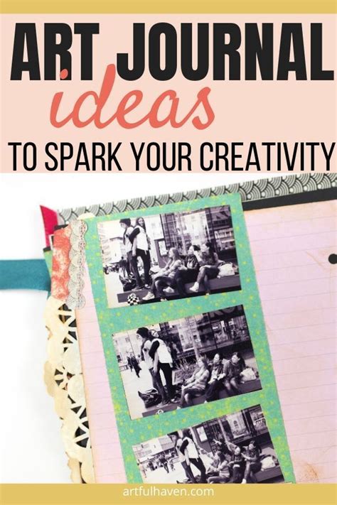 An Art Journal With The Words Art Journal Ideas To Spark Your Creativity