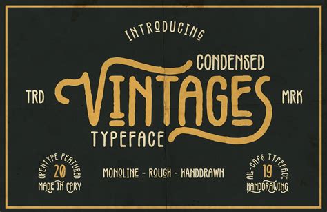 Vintages Typeface Graphicux