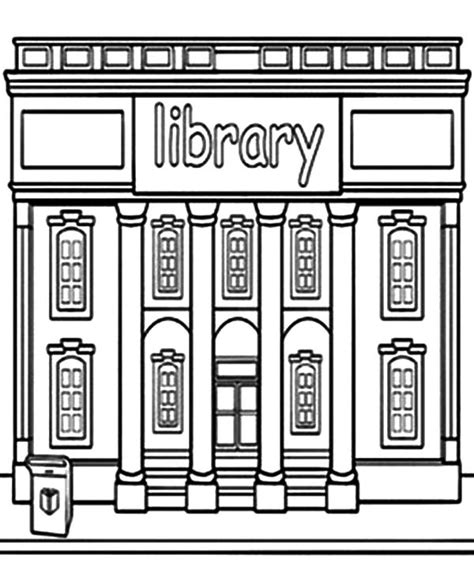 Library Building Clipart Black And White 3 Clipart Station