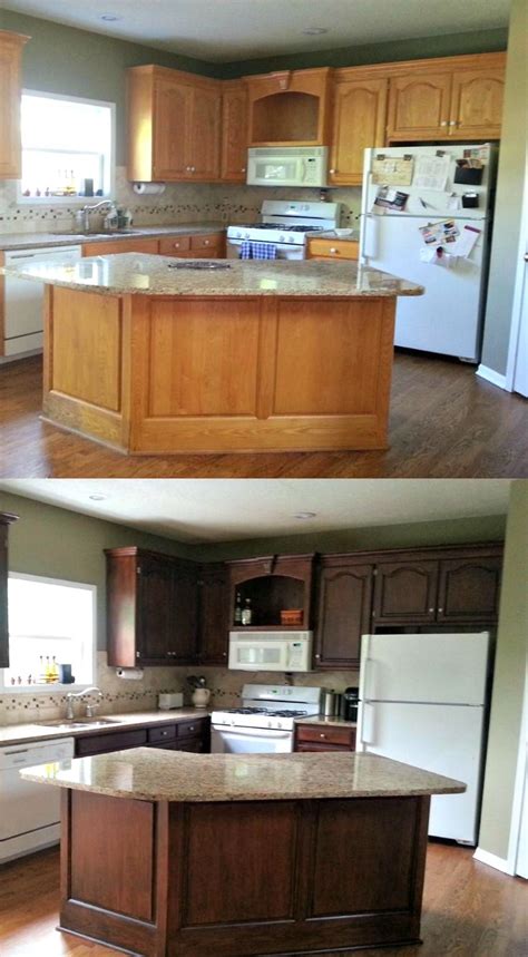 Check spelling or type a new query. How to gel stain your cabinets with ease | Stained kitchen ...
