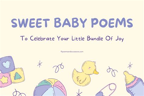 27 Sweet Baby Poems To Celebrate Your Little Bundle Of Joy Poems And