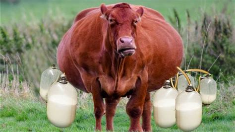 Pregnant Cows Pretty Girls On The Farm Modern Milking Technology