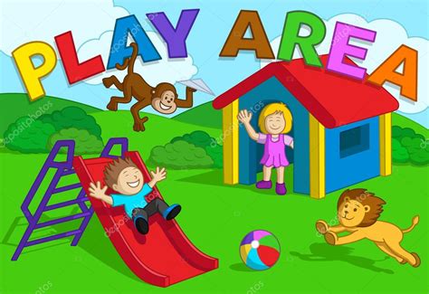 Kids Play Area Sign ⬇ Vector Image By © Stellarstock Vector Stock