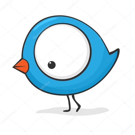 Cute Cartoon Bird — Stock Vector © Zsooofija 6614189