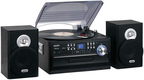 Jensen All-In-One Hi-Fi Stereo CD Player Turntable & Digital AM/FM ...