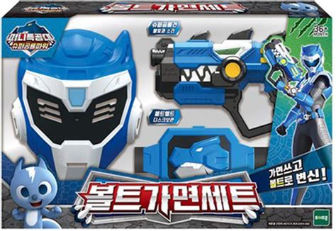 Miniforce Super Dinosaur Power Volt Mask Set Lightening Sound Blue