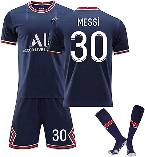 Messi No 30 Jersey Messi Paris 2021 2022 Home Jersey Messi Football T