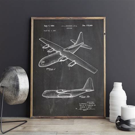 Wall Decor Airplane Nursery Airplane Art Print Airplane Decor C130