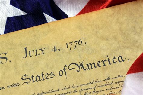July 4th 1776 United States Bill Of Rights Stock Photo Image Of