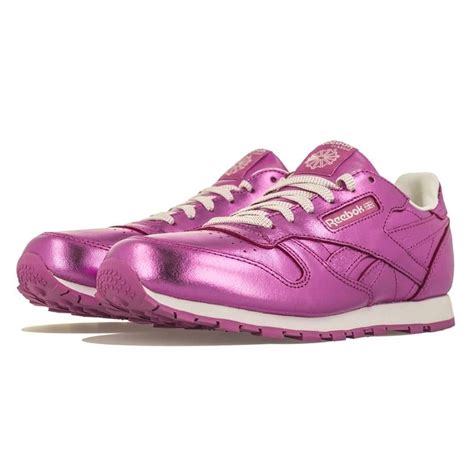 Reebok Classic Leather Metallic Charger Pink Junior