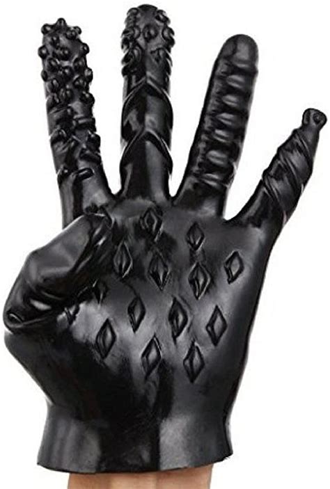 sex gloves for women black finger for fingering men g spot massage toy unisex masturbation the
