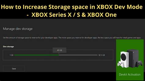 How To Increase Storage Space In Xbox Dev Mode Xbox Series X S