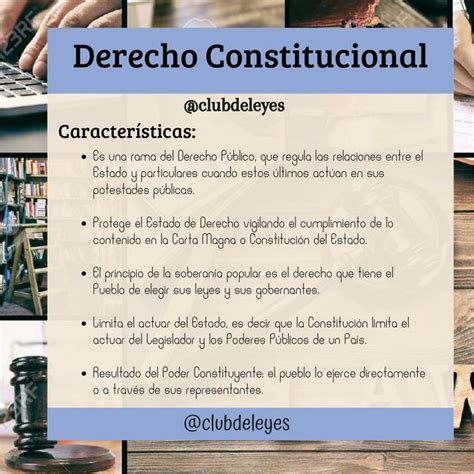 Derecho Constitucional Características Club De Leyes Udocz