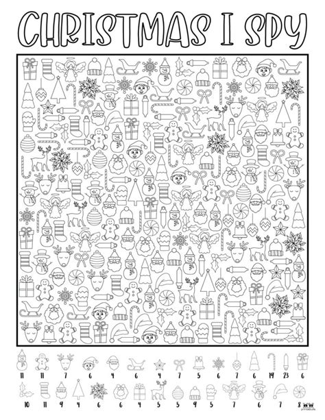 Christmas I Spy - 8 FREE Printables | Printabulls