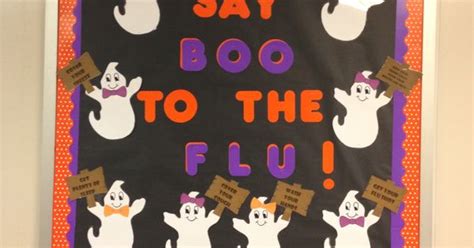 Say Boo To The Flu School Nurse Pinterest Flu And Bulletin Board