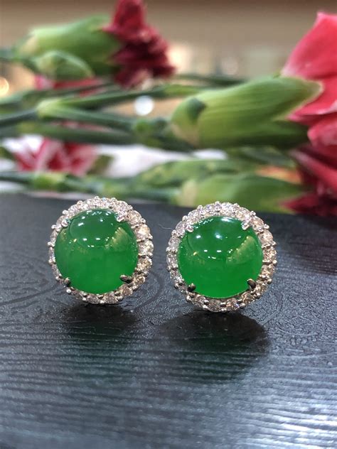 Imperial Green Jade Earrings Classicjade