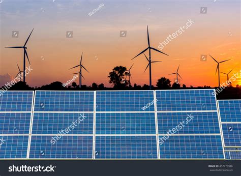 Solar Panels Using Renewable Solar Energy Stock Photo Edit Now 457776946