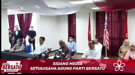 Malaysian united indigenous party juga singkatan: Sidang media daripada Setiausaha Agung Parti Pribumi ...