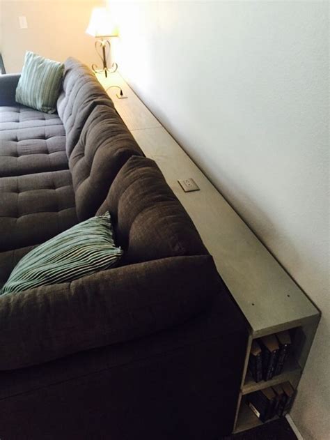 Diy Behind Couch Table With Outlet Sustainableal