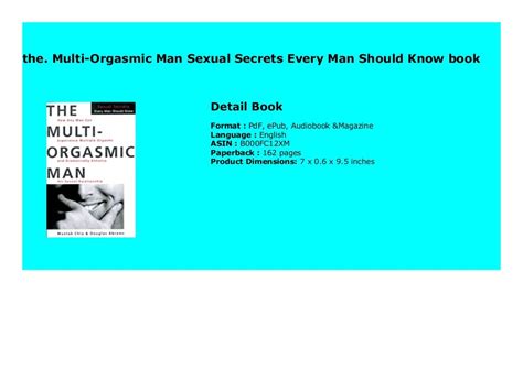 The Multi Orgasmic Man Sexual Secrets Every Man Should Know Book 687