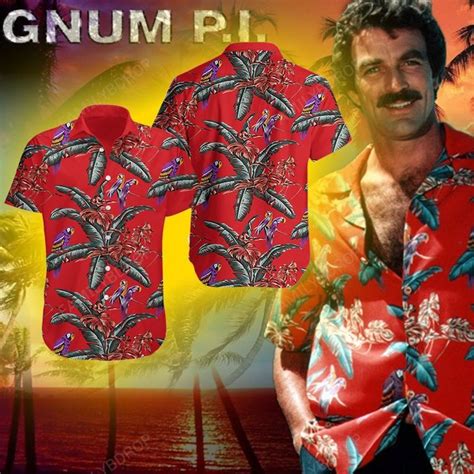 Thomas Magnum Tom Selleck In Magnum Ver 1 Summer Hawaiian Shirt