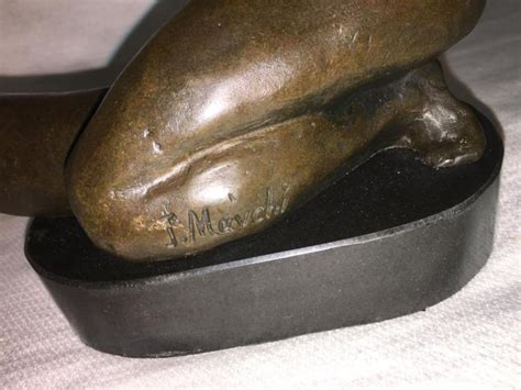 Bronze Erotica Sculpture Signed J Mavchi