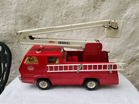 Tonka Snorkel Fire Truck 1970s Vintage Large Metal Etsy Toy Fire