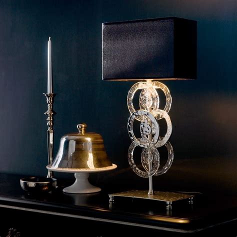 Luxury Italian Designer Black Table Lamp Juliettes Interiors Black
