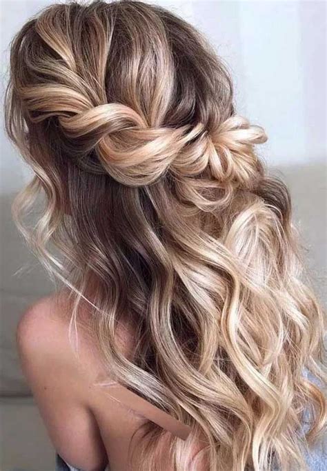 Perfect Half Up Prom Hairstyles For Long Hair With Simple Style Best Wedding Hair For Wedding