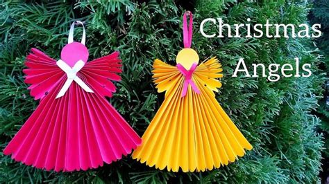Paper Angels for Christmas  Christmas Tree Decoration Ideas  DIY