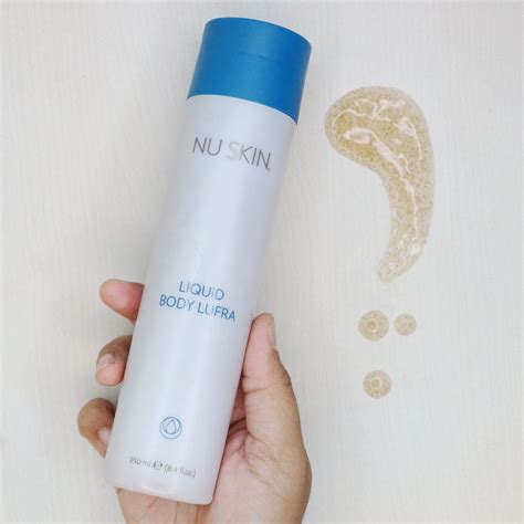 No shower is just a shower when you use nu skin liquid body bar. Liquid Body Lufra is an allover body exfoliate that gently ...