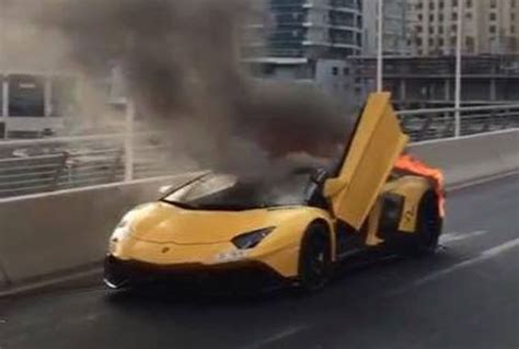 One Of 600 Lamborghini Aventador Svs Destroyed By Flames In Dubai