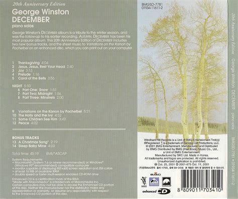 George Winston December 1982 20th Anniversary Edition 2001 Avaxhome