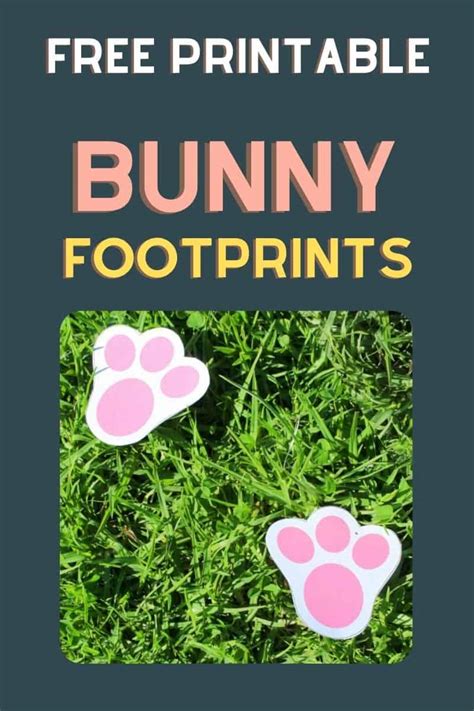 Free Easter Bunny Paw Print Template Printable Form Templates And Letter
