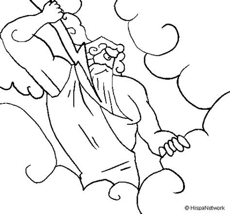 Dibujo De Dios Zeus Para Colorear Dibujos Net 632
