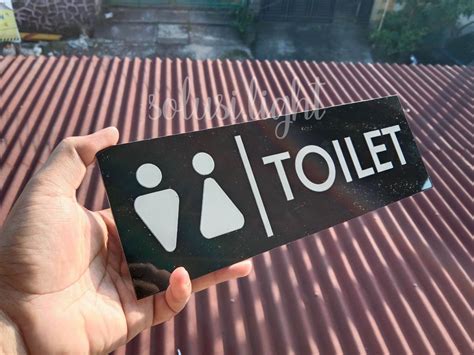 Sign Board Toilet Akrilik Sign Tulisan Toilet Akrilik Logo Toilet