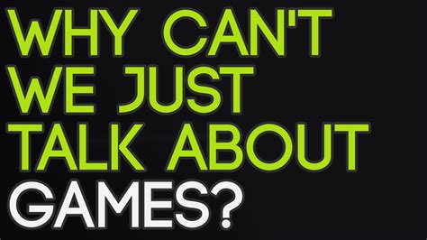 This is can we just talk? by derek hale on vimeo, the home for high quality videos and the people who love them. Why can't we just talk about games? - YouTube