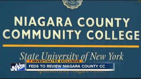 Exclusive Niagara County Community College To Undergo Federal