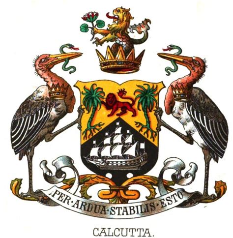 Coat Of Arms Granted To Calcutta Image By The Austrian Heraldist Hugo