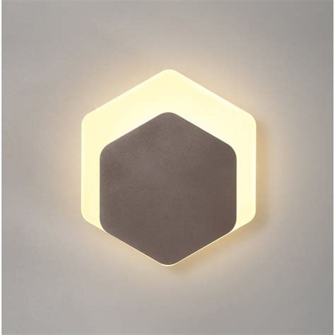 Vertical Led 1519cm Offset Hexagonal Diffused Wall Light Magnetic