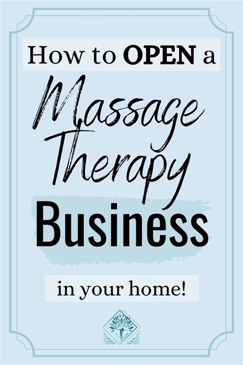How To Set Up And Open A Massage Therapy Business In Your Home My Business Threads