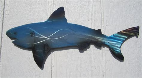 Blue Bull Shark Metal Wall Art Original Limited Edition