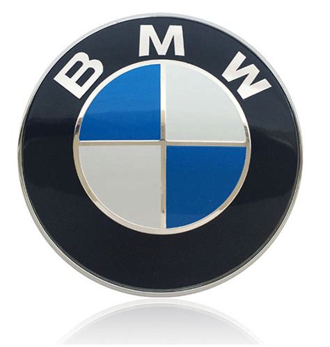 New Bmw Car Emblem Chrome Front Badge Logo 82mm 2 Pins For Bmw Hood