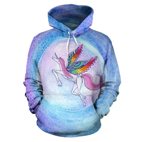 Rainbow Unicorn Hoodie Your Amazing Design