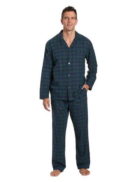 Mens 100 Cotton Flannel Pajama Set Noble Mount