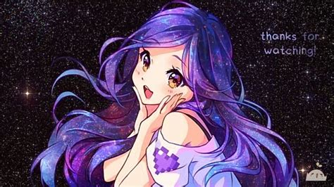 Cute Kawaii Anime Girl Galaxy