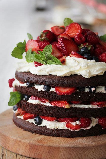 Chocolate Berry Cake 2 By Yvonnelin1 Via Flickr Decadent Desserts