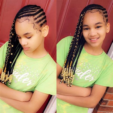 50 Beautiful Kids Braids With Beads Hairstyle Ideas In 2020 Braids