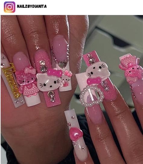 54 Hello Kitty Nail Designs And Ideas For 2024 Nerd About Town